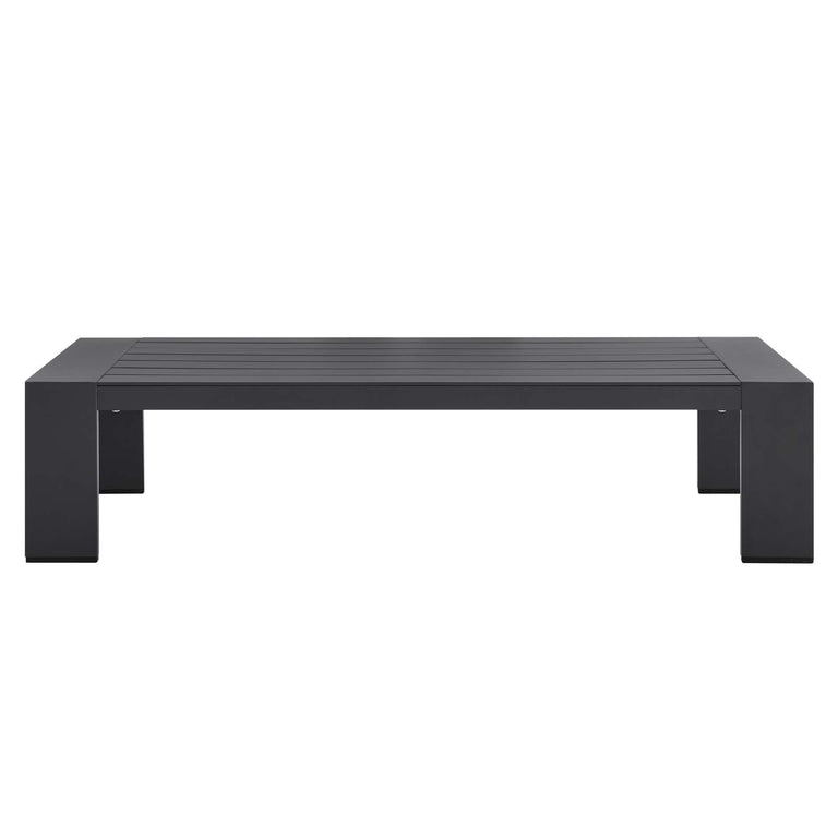 TAHOE OUTDOOR PATIO POWDER-COATED ALUMINUM COFFEE TABLE