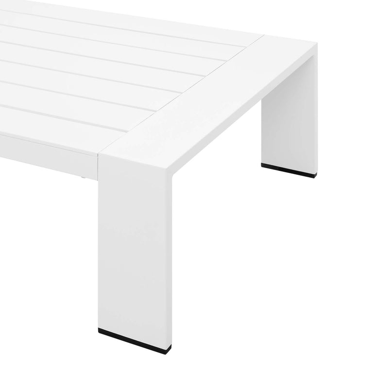 TAHOE OUTDOOR PATIO POWDER-COATED ALUMINUM COFFEE TABLE
