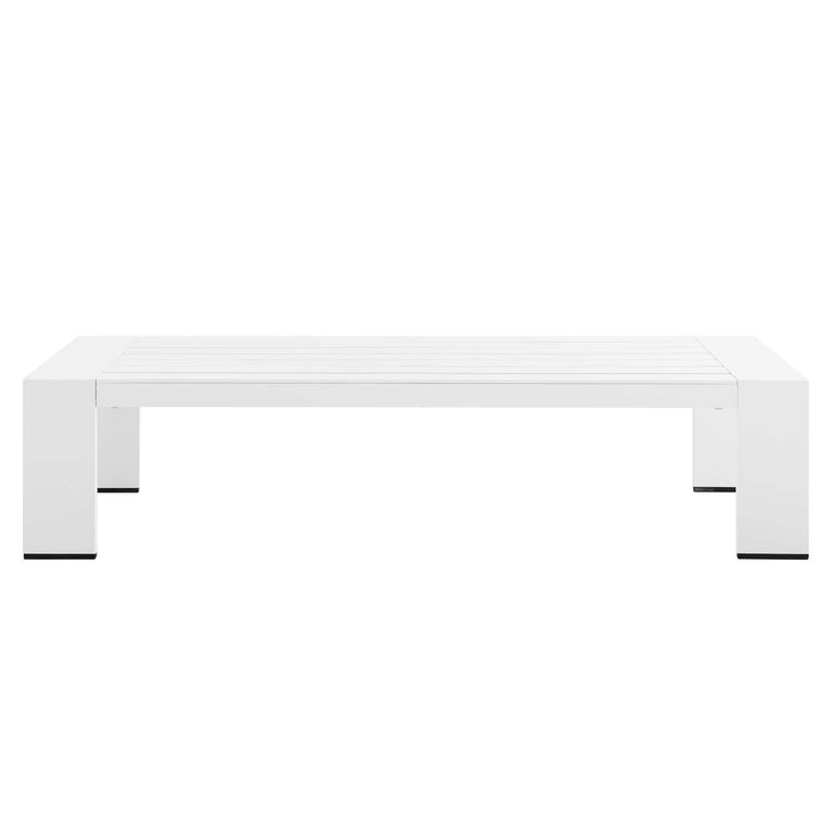 TAHOE OUTDOOR PATIO POWDER-COATED ALUMINUM COFFEE TABLE
