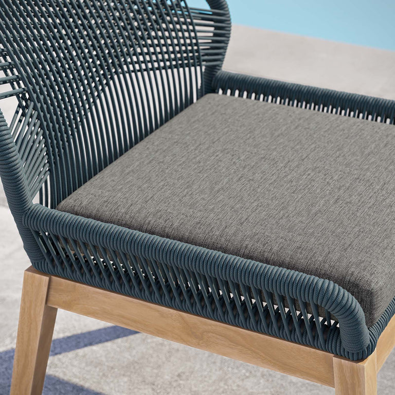 WELLSPRING OUTDOOR PATIO TEAK WOOD DINING CHAIR