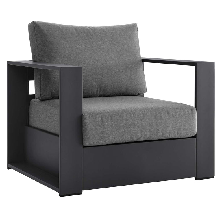 TAHOE OUTDOOR PATIO POWDER-COATED ALUMINUM 2-PIECE ARMCHAIR SET