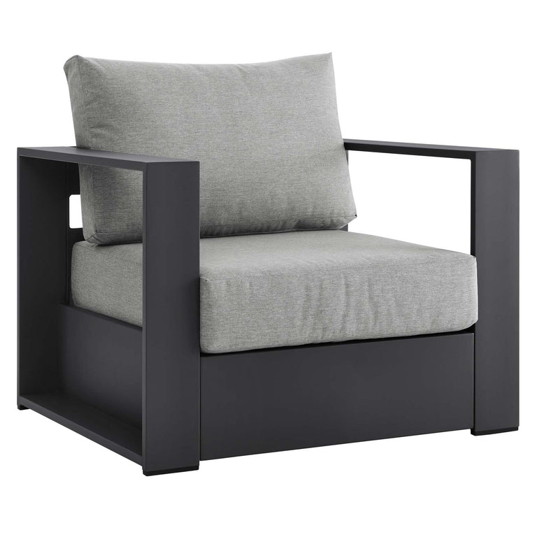 TAHOE OUTDOOR PATIO POWDER-COATED ALUMINUM 2-PIECE ARMCHAIR SET