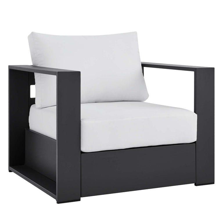 TAHOE OUTDOOR PATIO POWDER-COATED ALUMINUM 2-PIECE ARMCHAIR SET
