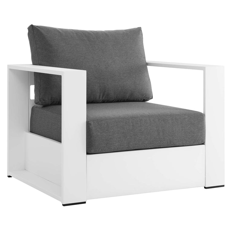 TAHOE OUTDOOR PATIO POWDER-COATED ALUMINUM 2-PIECE ARMCHAIR SET