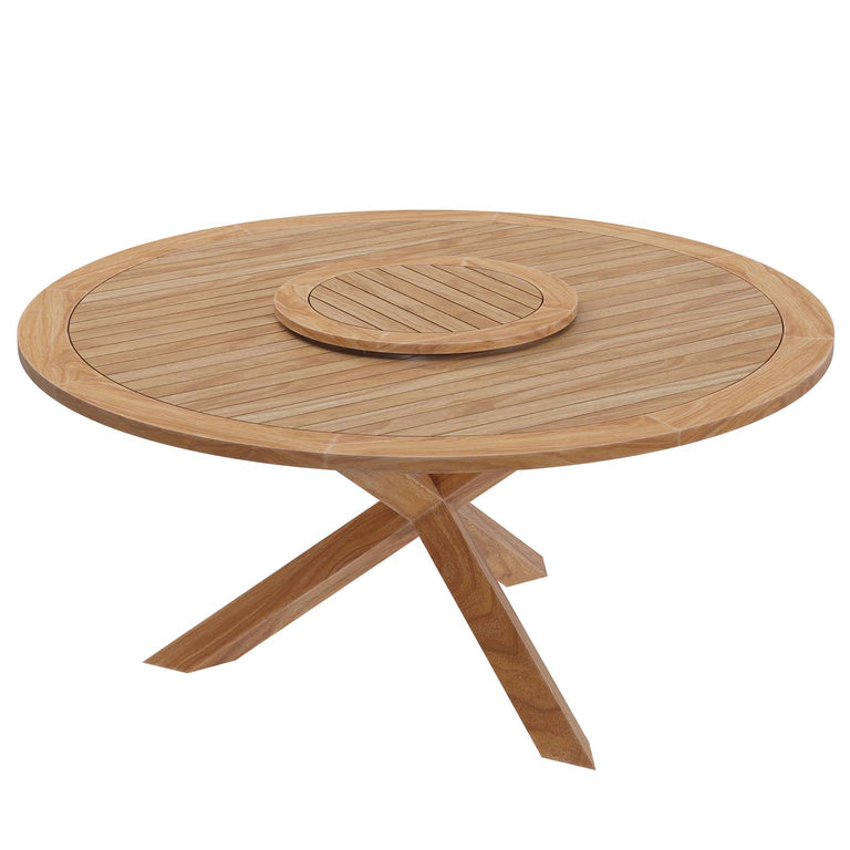 WELLSPRING 5-PIECE OUTDOOR PATIO TEAK WOOD DINING SET