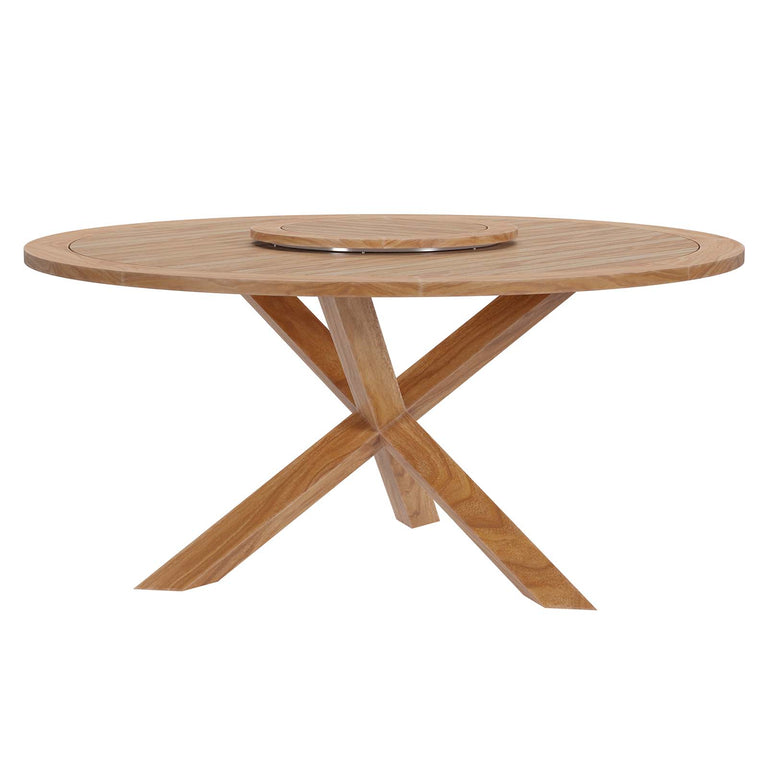 WELLSPRING 5-PIECE OUTDOOR PATIO TEAK WOOD DINING SET