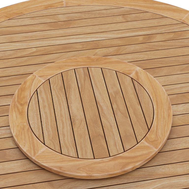 WELLSPRING 5-PIECE OUTDOOR PATIO TEAK WOOD DINING SET