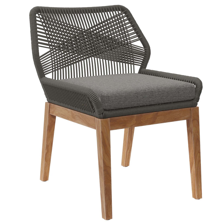 WELLSPRING 5-PIECE OUTDOOR PATIO TEAK WOOD DINING SET
