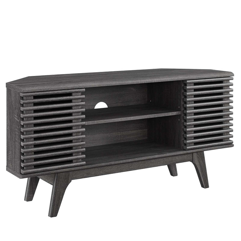 RENDER CORNER TV STAND | LIVING ROOM