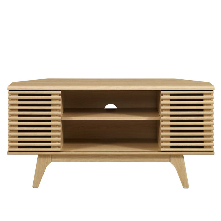 RENDER CORNER TV STAND | LIVING ROOM