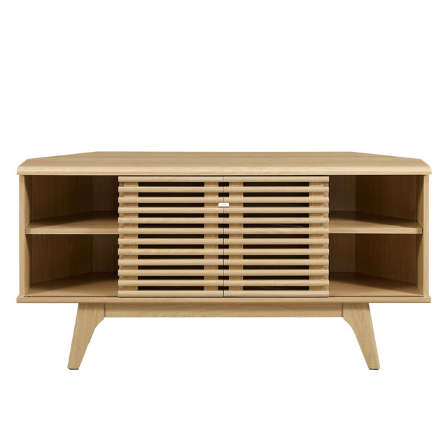 RENDER CORNER TV STAND | LIVING ROOM