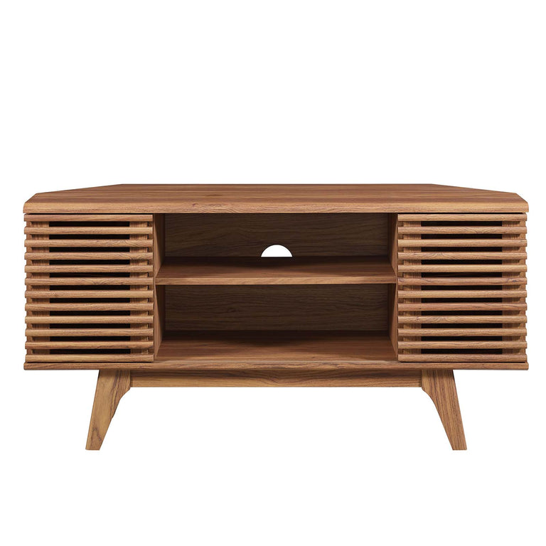 RENDER CORNER TV STAND | LIVING ROOM