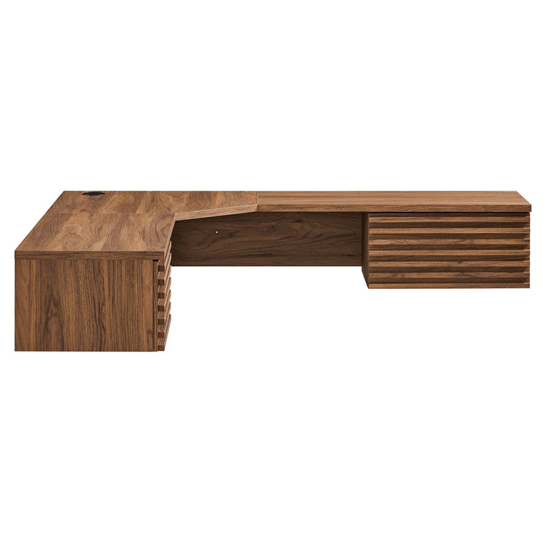 RENDER WALL MOUNT CORNER OFFICE DESK | LIVING ROOM