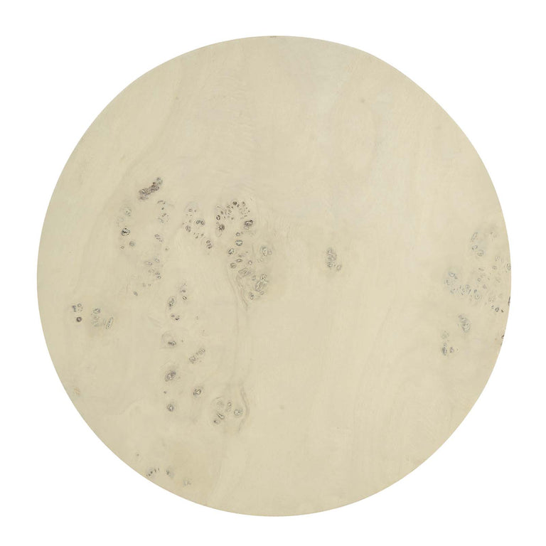 COSMOS ROUND BURL WOOD SIDE TABLE | LIVING ROOM