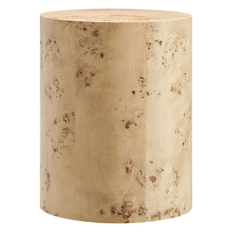 COSMOS ROUND BURL WOOD SIDE TABLE | LIVING ROOM