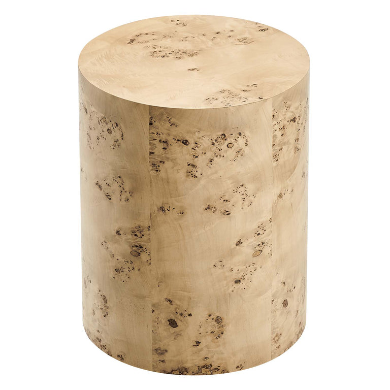 COSMOS ROUND BURL WOOD SIDE TABLE | LIVING ROOM