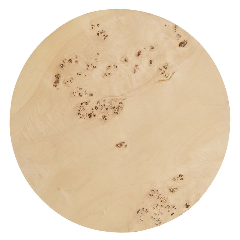 COSMOS ROUND BURL WOOD SIDE TABLE | LIVING ROOM