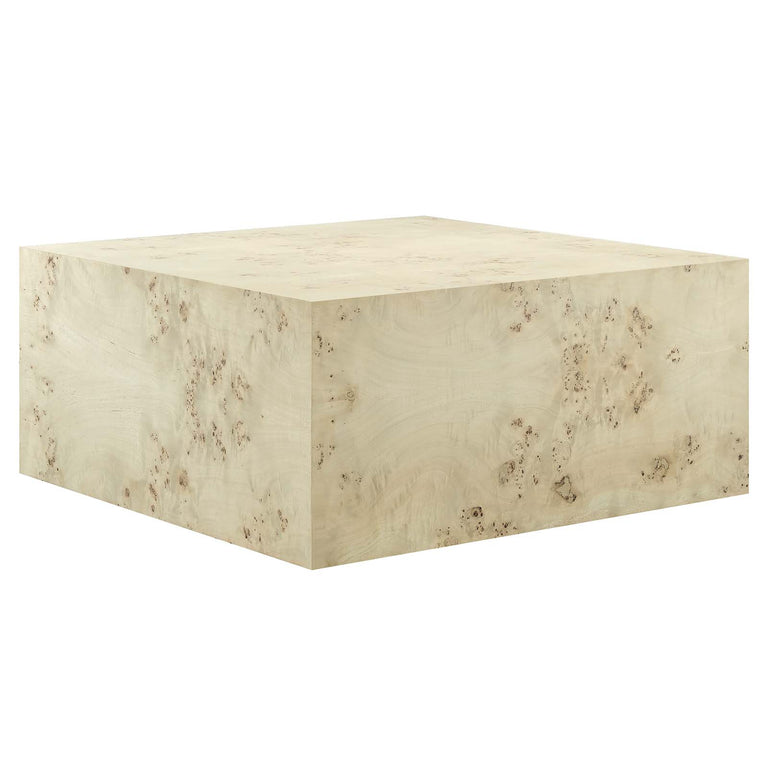 COSMOS SQUARE BURL WOOD COFFEE TABLE | LIVING ROOM