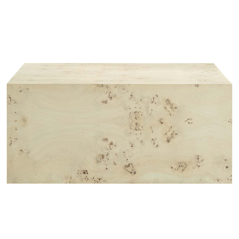 COSMOS SQUARE BURL WOOD COFFEE TABLE | LIVING ROOM