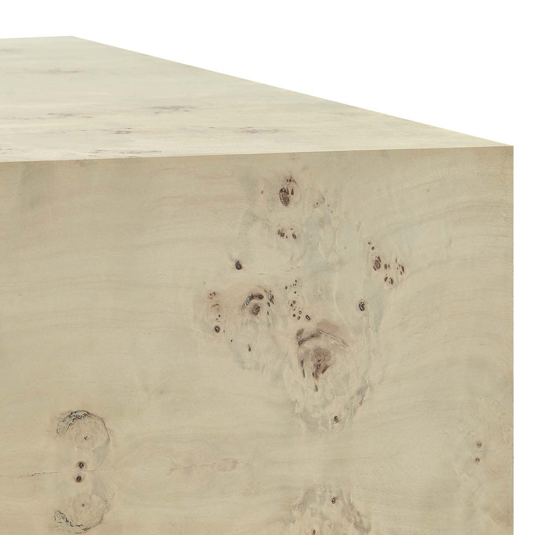 COSMOS SQUARE BURL WOOD COFFEE TABLE | LIVING ROOM