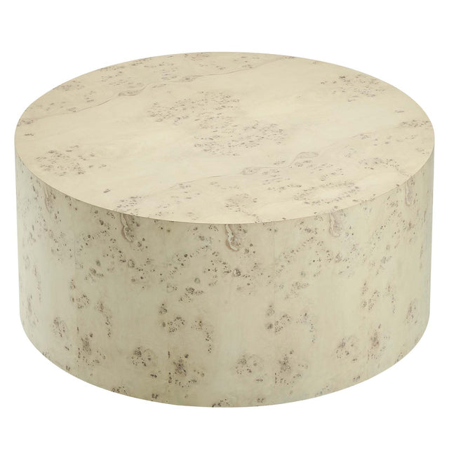 COSMOS ROUND BURL WOOD COFFEE TABLE | LIVING ROOM