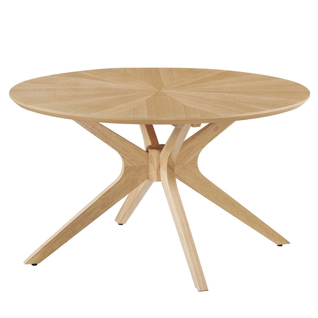 CROSSROADS ROUND WOOD COFFEE TABLE | LIVING ROOM