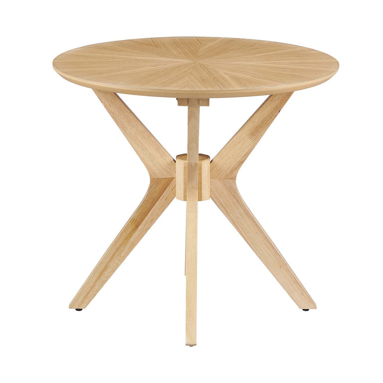 CROSSROADS 24” ROUND WOOD SIDE TABLE | LIVING ROOM