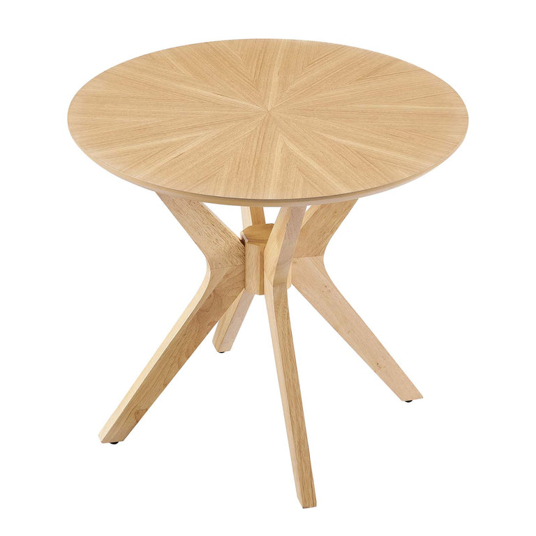 CROSSROADS 24” ROUND WOOD SIDE TABLE | LIVING ROOM