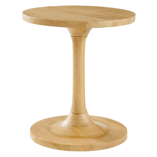 LINA ROUND WOOD SIDE TABLE | LIVING ROOM