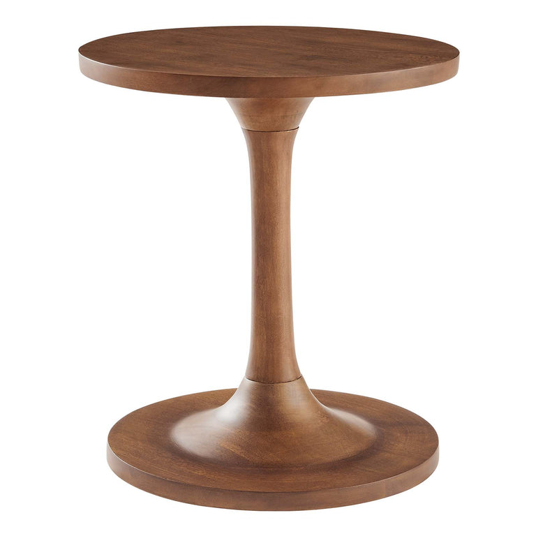 LINA ROUND WOOD SIDE TABLE | LIVING ROOM