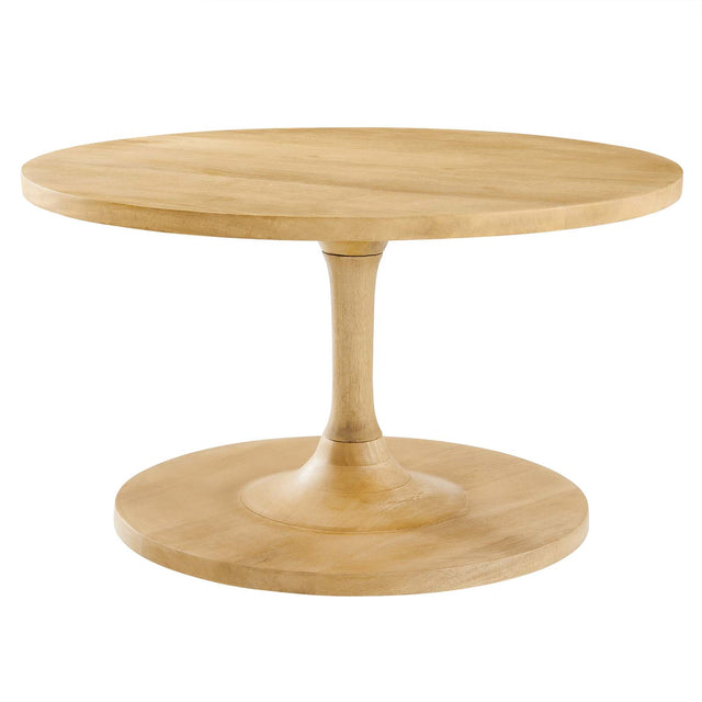 LINA ROUND WOOD COFFEE TABLE | LIVING ROOM