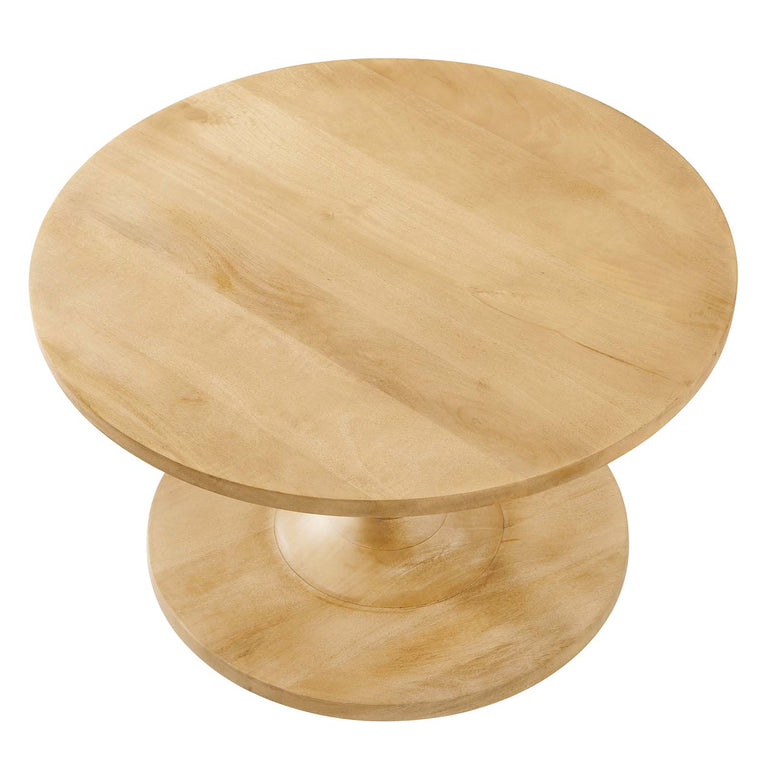 LINA ROUND WOOD COFFEE TABLE | LIVING ROOM