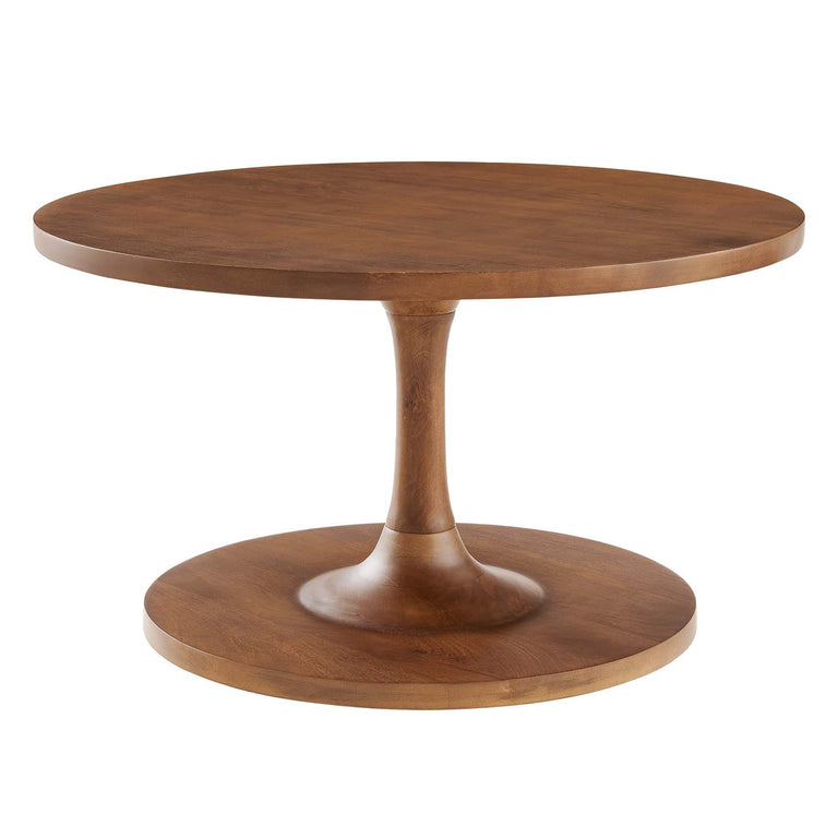 LINA ROUND WOOD COFFEE TABLE | LIVING ROOM
