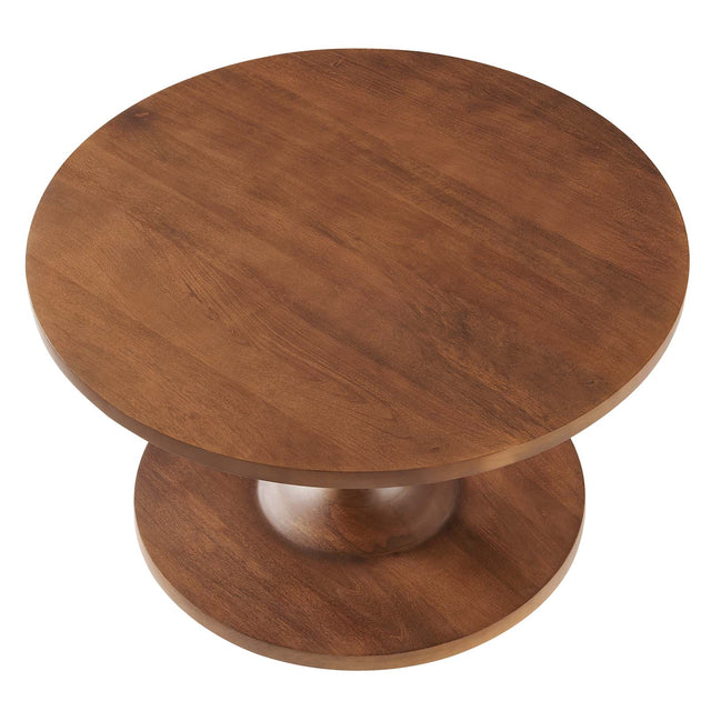LINA ROUND WOOD COFFEE TABLE | LIVING ROOM