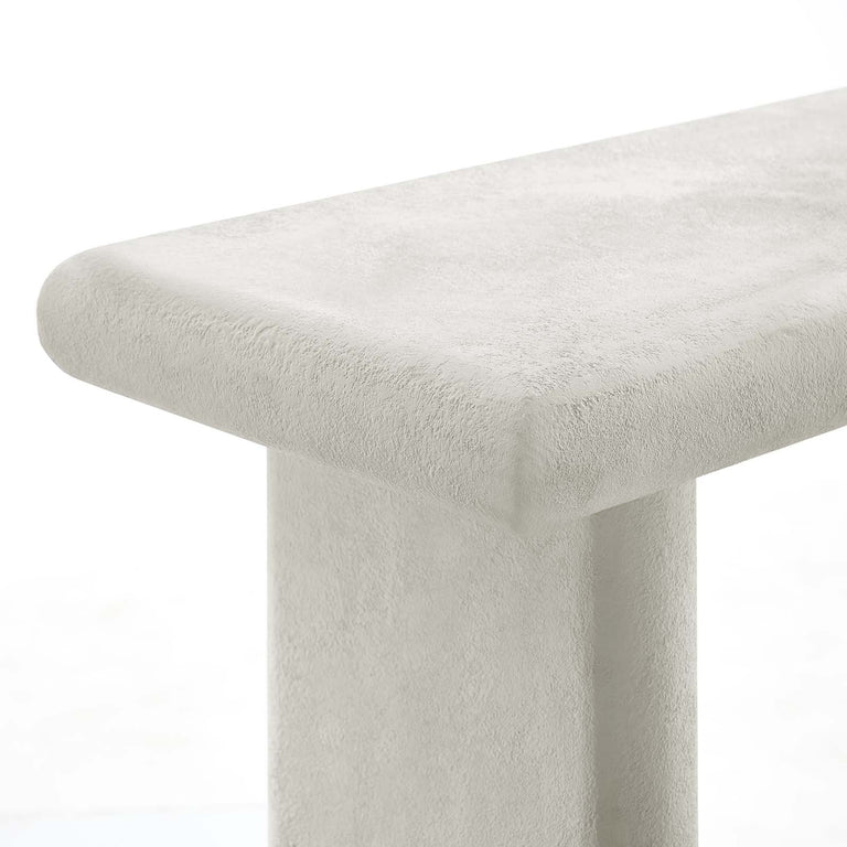 RELIC CONCRETE TEXTURED CONSOLE TABLE | LIVING ROOM