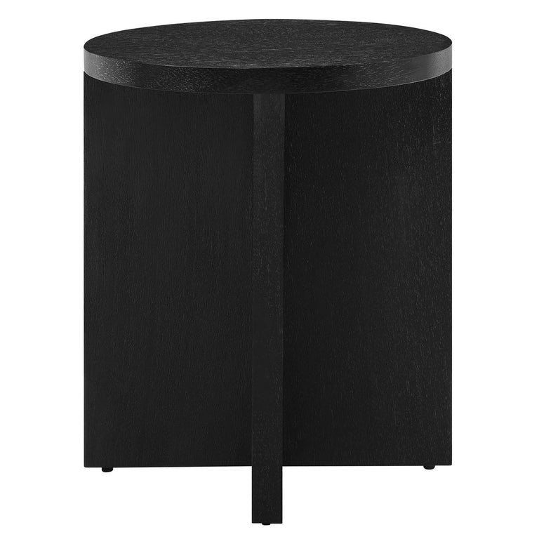 SILAS ROUND WOOD SIDE TABLE | LIVING ROOM