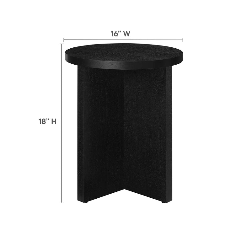 SILAS ROUND WOOD SIDE TABLE | LIVING ROOM