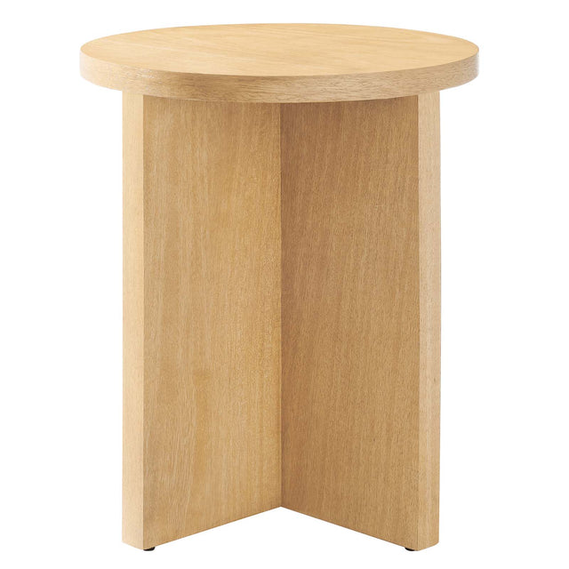 SILAS ROUND WOOD SIDE TABLE | LIVING ROOM
