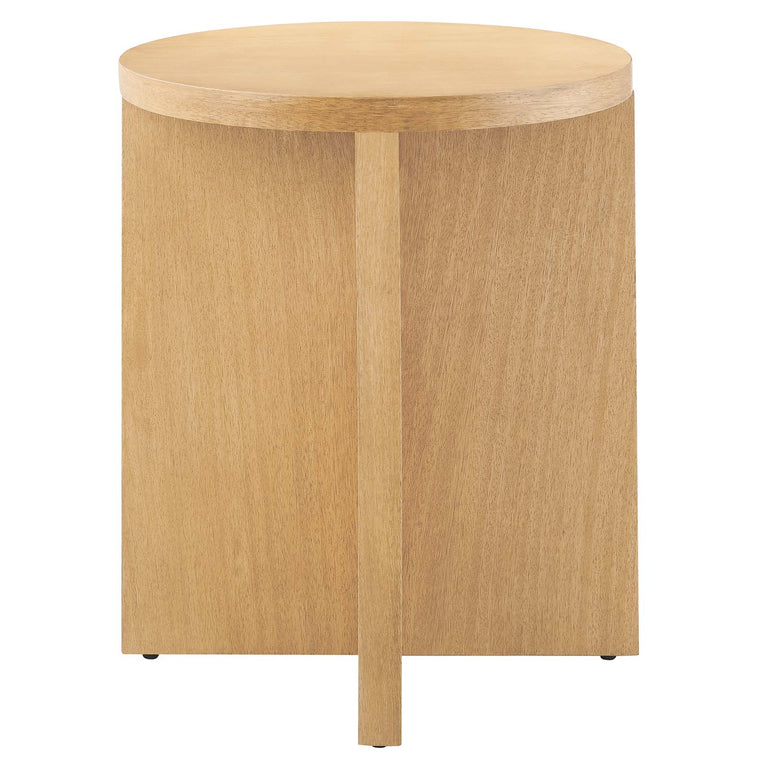 SILAS ROUND WOOD SIDE TABLE | LIVING ROOM