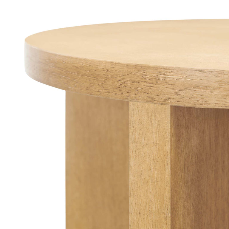 SILAS ROUND WOOD SIDE TABLE | LIVING ROOM