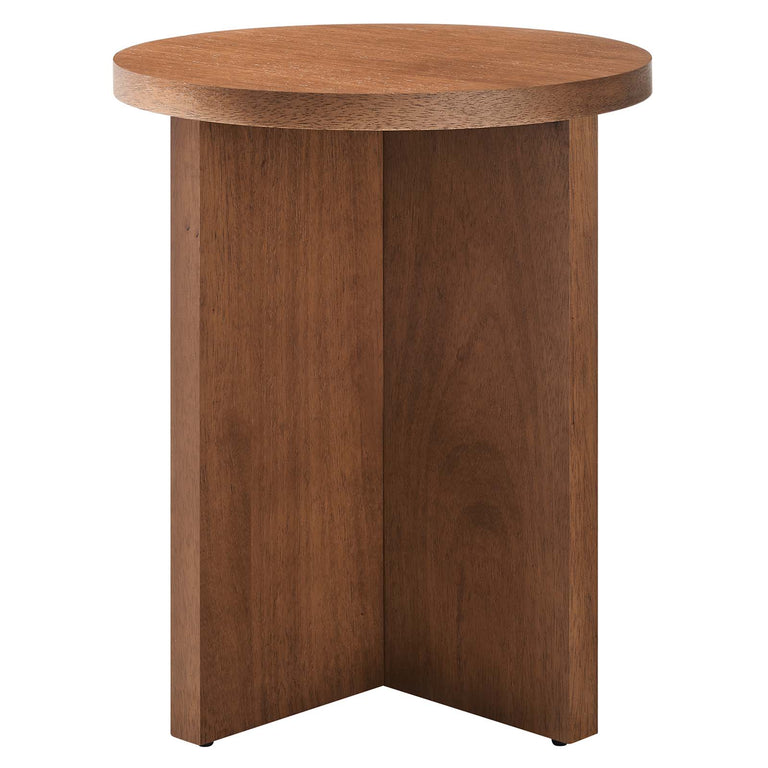 SILAS ROUND WOOD SIDE TABLE | LIVING ROOM