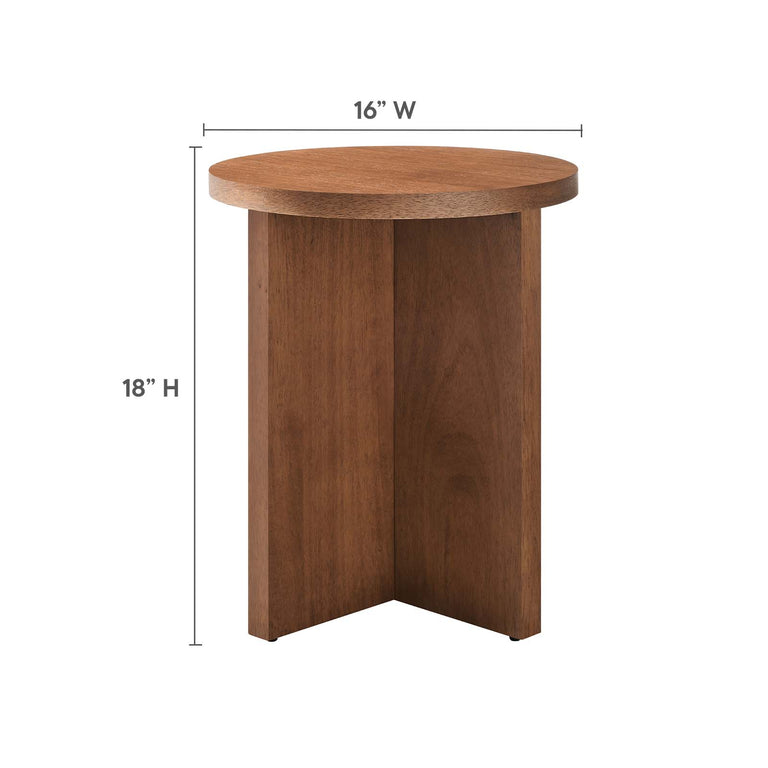 SILAS ROUND WOOD SIDE TABLE | LIVING ROOM