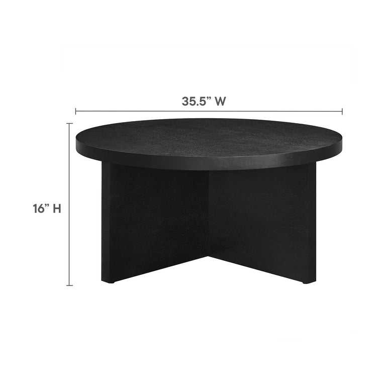 SILAS ROUND WOOD COFFEE TABLE | LIVING ROOM