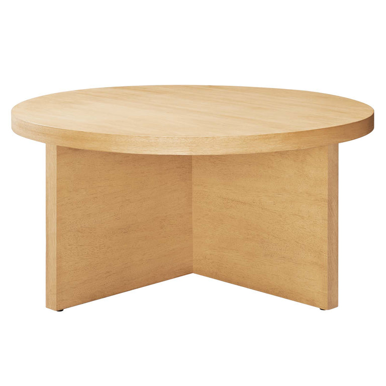 SILAS ROUND WOOD COFFEE TABLE | LIVING ROOM
