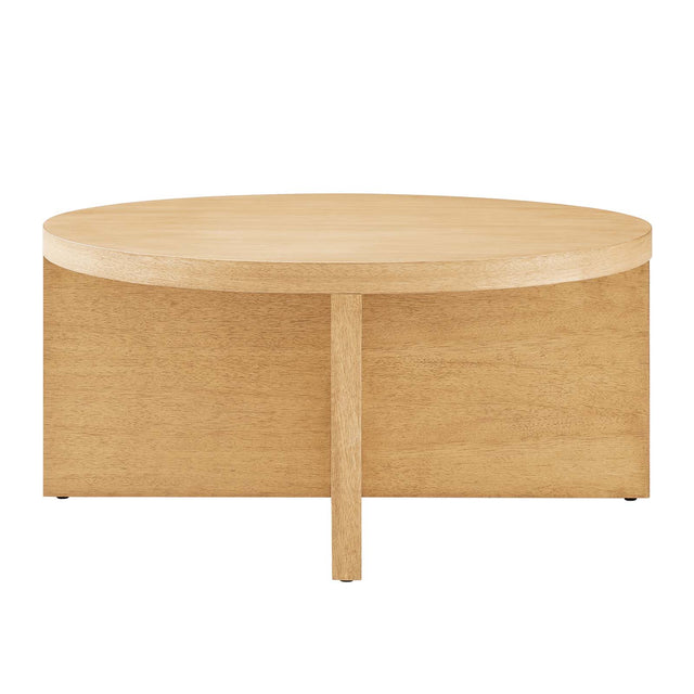 SILAS ROUND WOOD COFFEE TABLE | LIVING ROOM