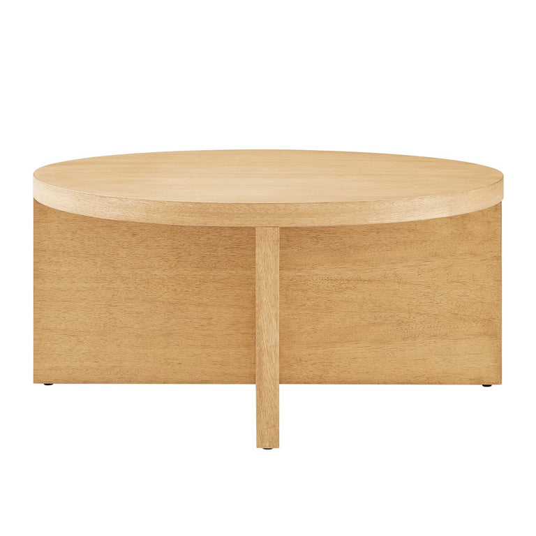 SILAS ROUND WOOD COFFEE TABLE | LIVING ROOM