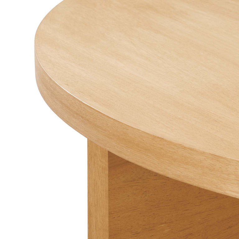 SILAS ROUND WOOD COFFEE TABLE | LIVING ROOM