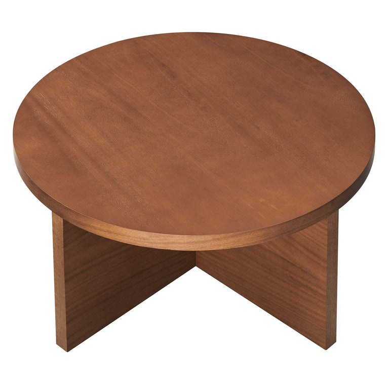 SILAS ROUND WOOD COFFEE TABLE | LIVING ROOM