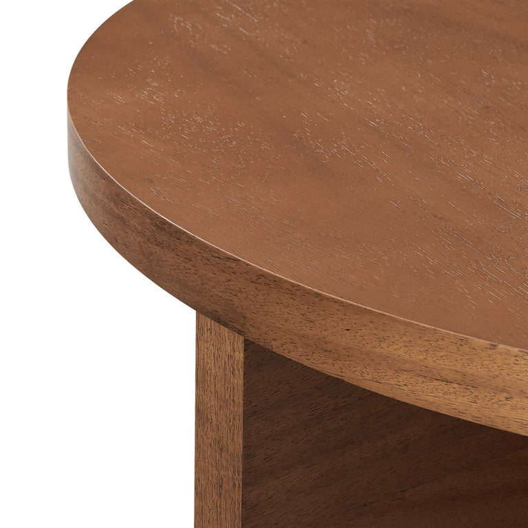 SILAS ROUND WOOD COFFEE TABLE | LIVING ROOM