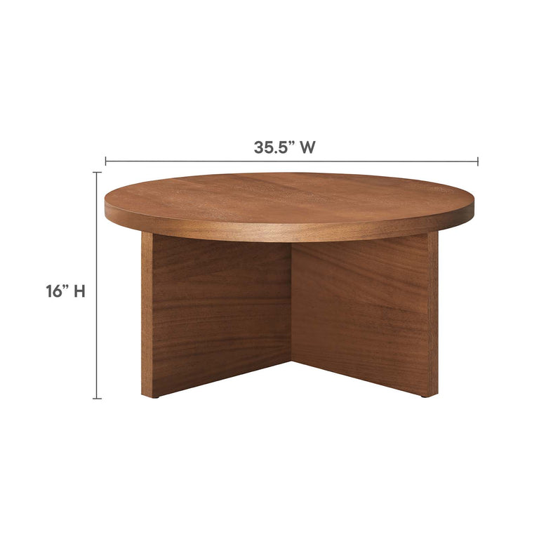 SILAS ROUND WOOD COFFEE TABLE | LIVING ROOM